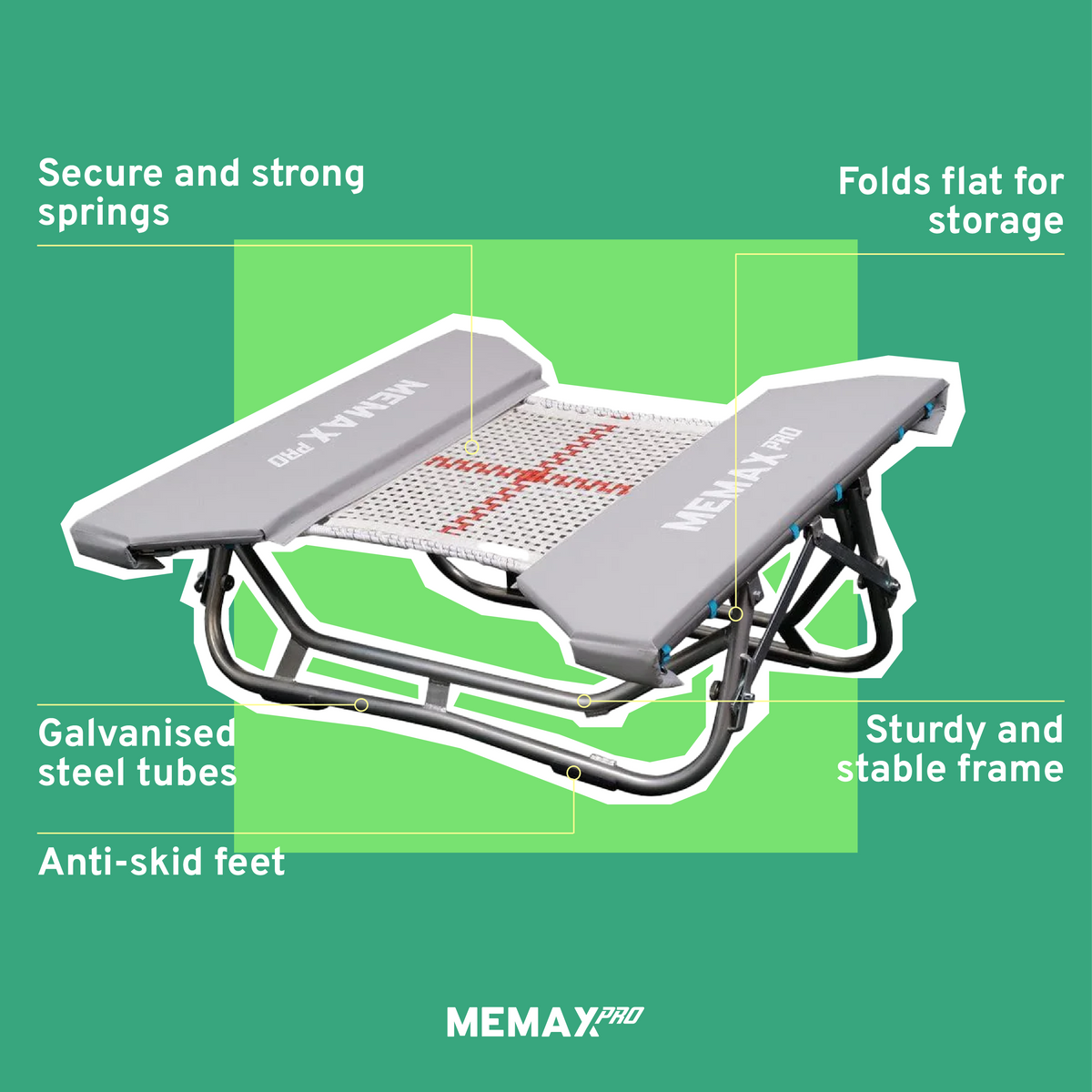 Pro Series - Open-End Incline Trampoline - 120x120cm