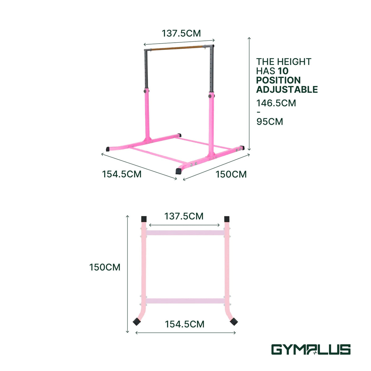 MEMAX Gymnastic Junior Training Bar Set