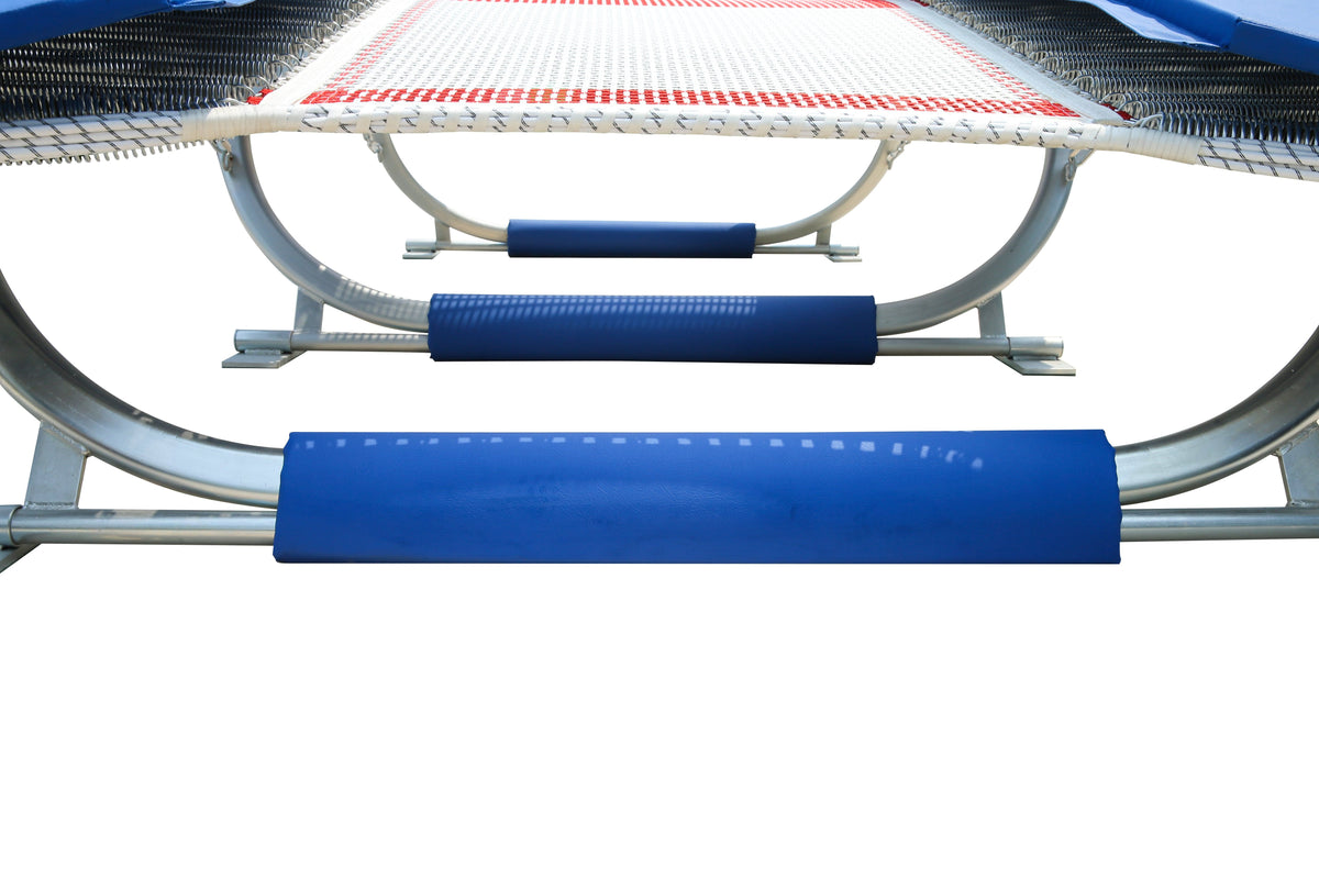 Pro Double Mini Trampoline - with Roller Stand