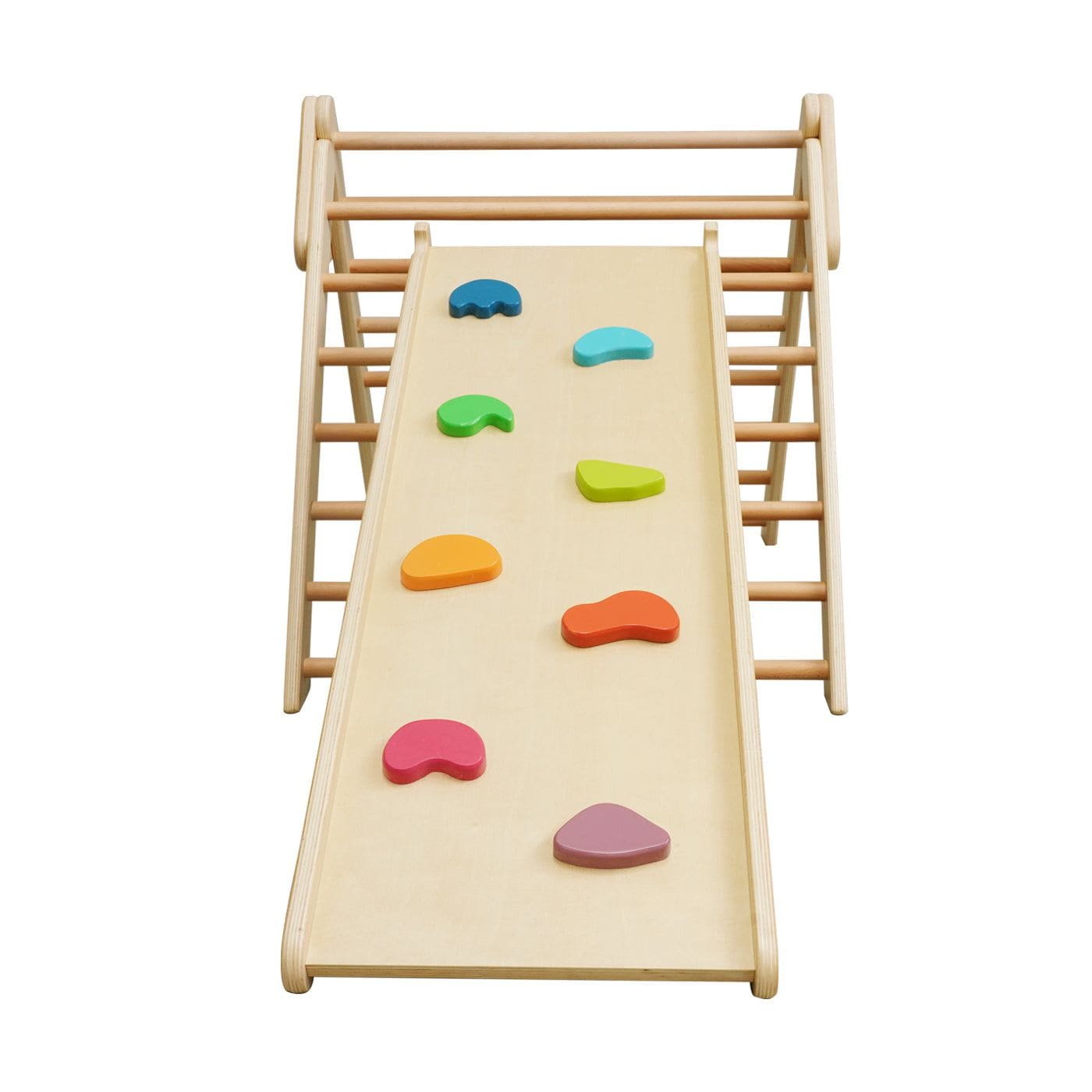 Pikler Foldable Climbing Triangle with Ramp