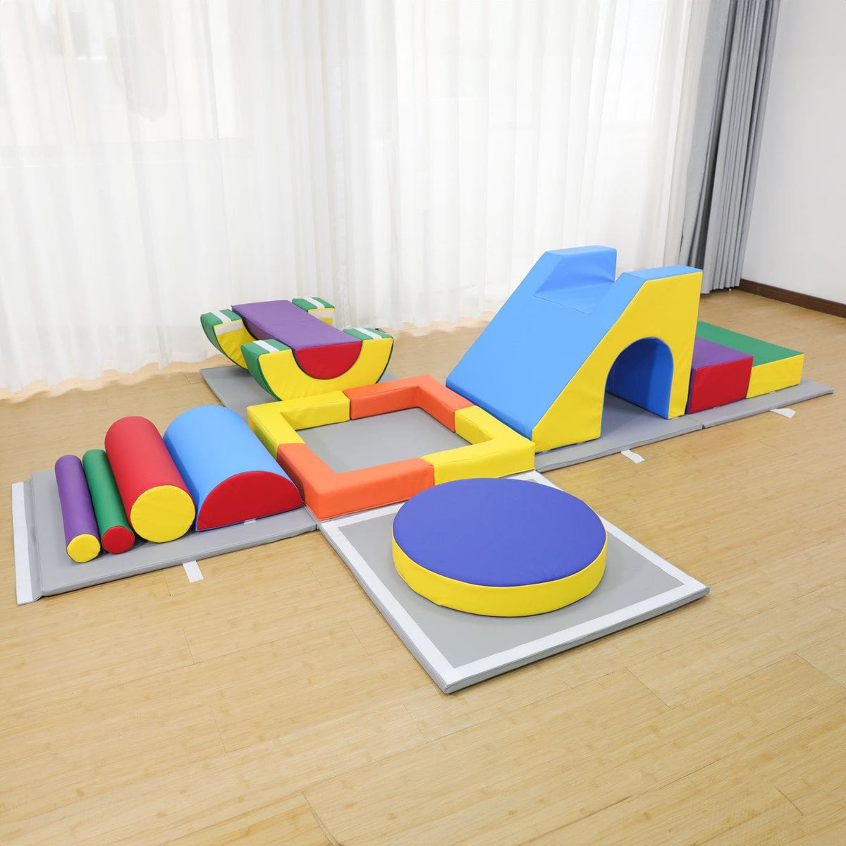 Soft Play Set with Easy Storage Cube - 16 Piece