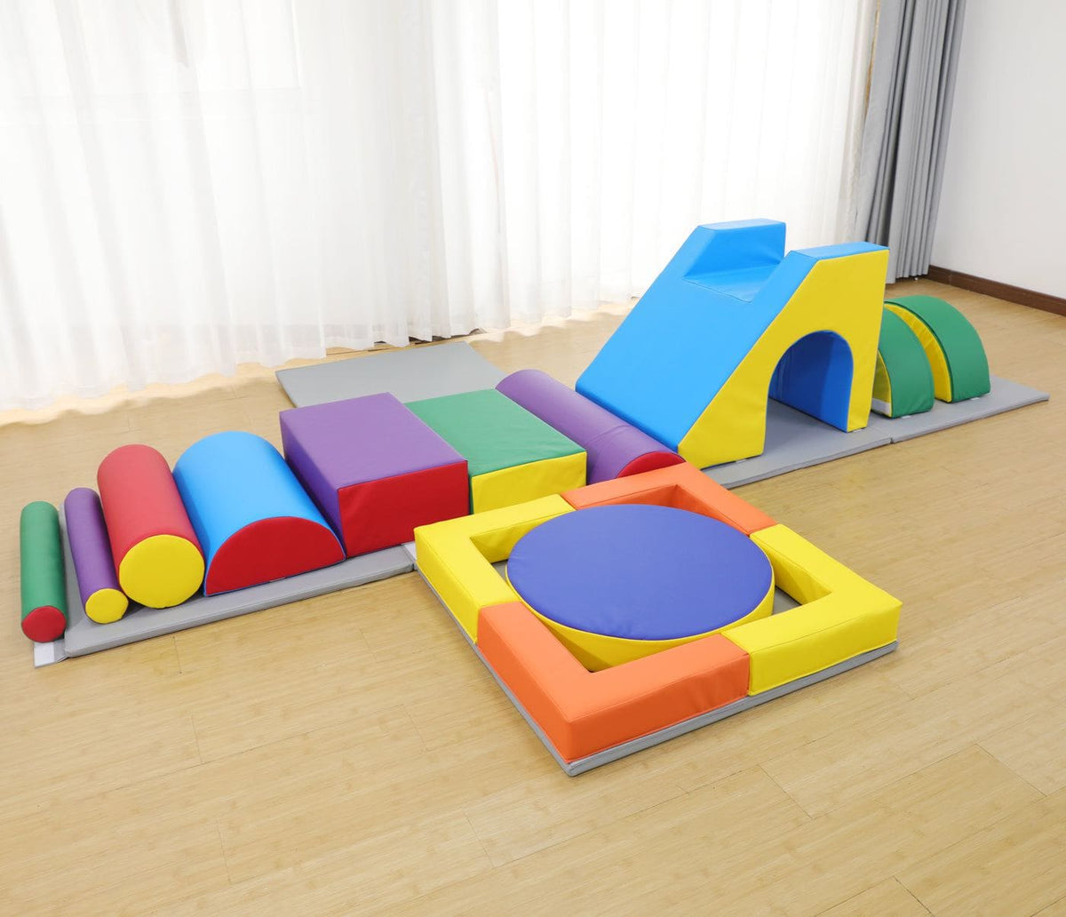 Soft Play Set with Easy Storage Cube - 16 Piece