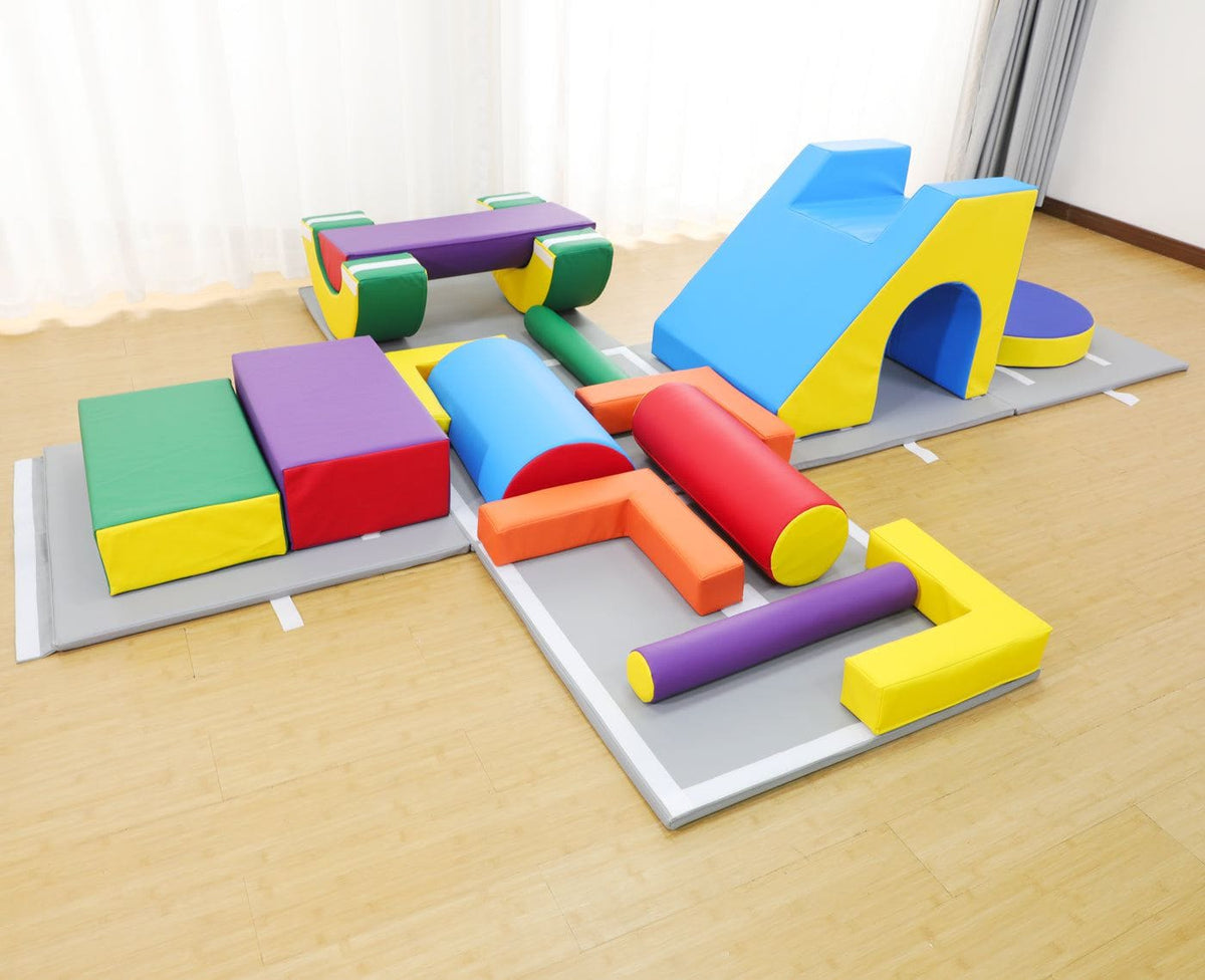 Soft Play Set with Easy Storage Cube - 16 Piece