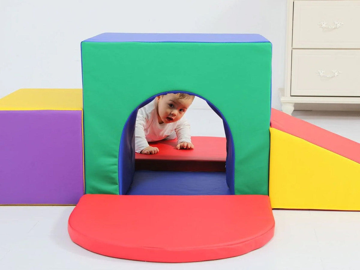 MEMAX Sensory Large Soft Block Indoor Tunnel Maze Climber - 6 Piece