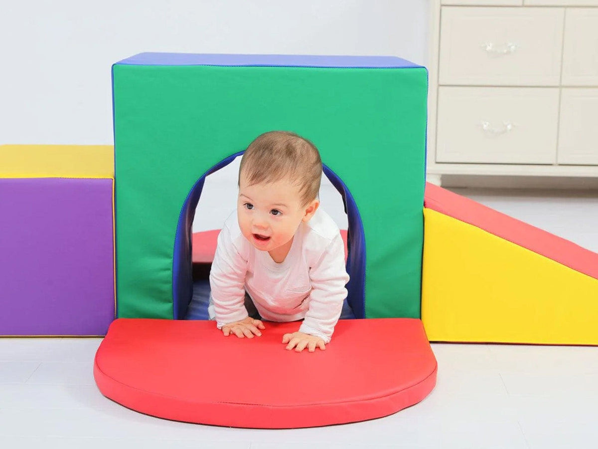 MEMAX Sensory Large Soft Block Indoor Tunnel Maze Climber - 6 Piece