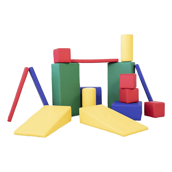 Large Soft Building Blocks - 16 Pieces - MEMAX