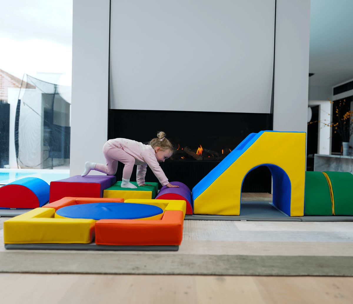 MEMAX Baby Playroom Large Play Set with Easy Storage Cube - 16 Piece