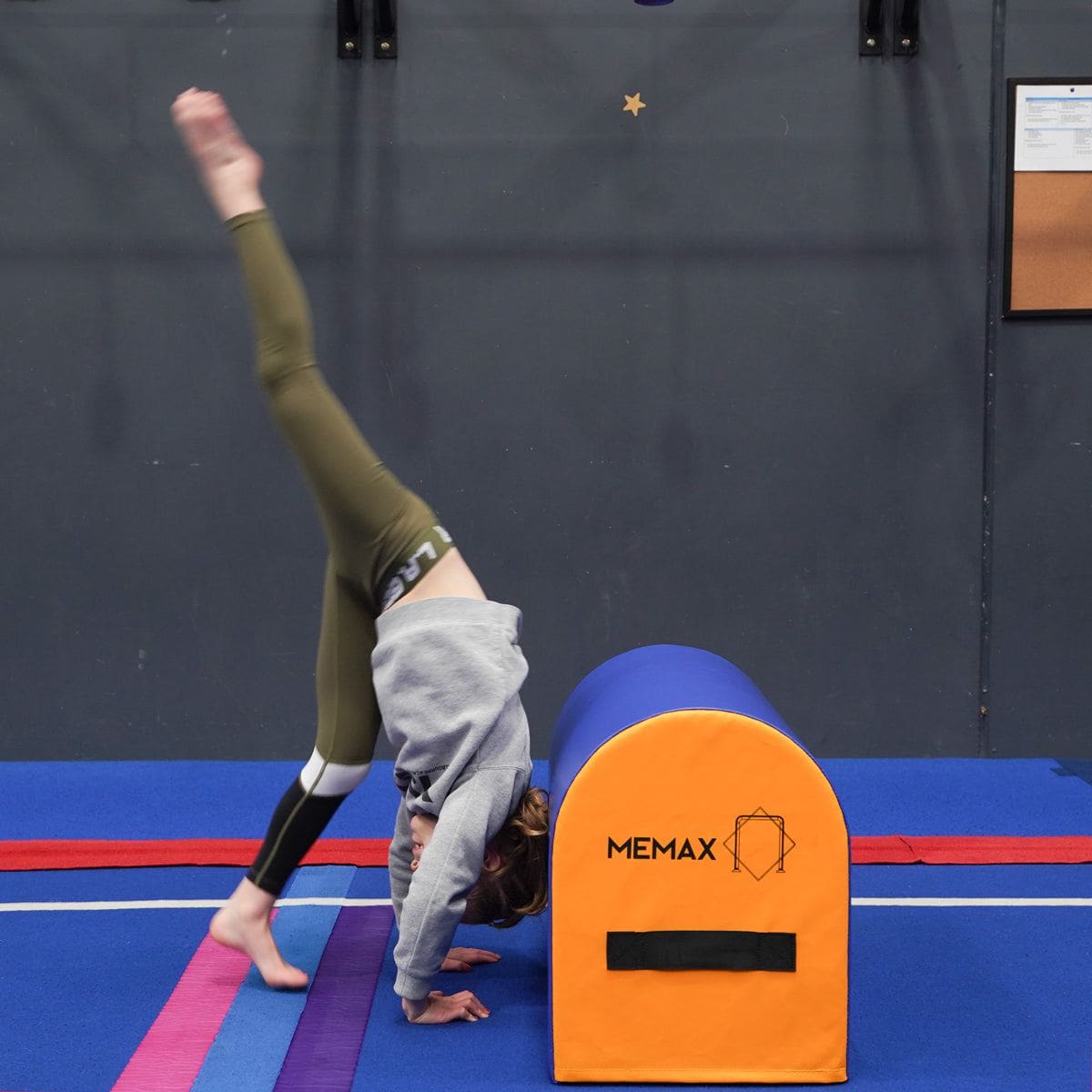 MEMAX Gymnastic Mailbox Trainer Tumbling Aid