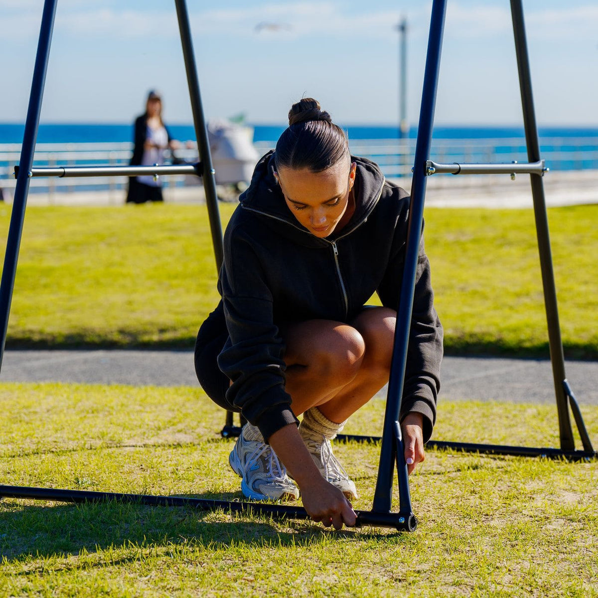 MEMAX Foldable Pull-Up and Aerial Yoga Stand