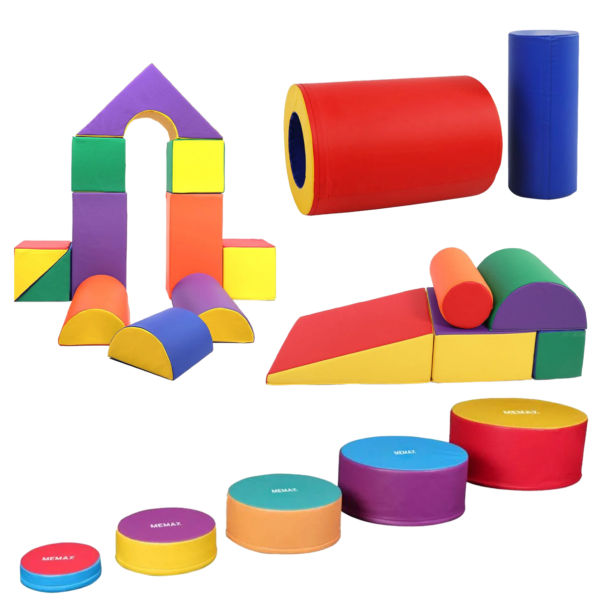 MEMAX Sensory Explorer Adventure Soft Play Package - 23 Pieces