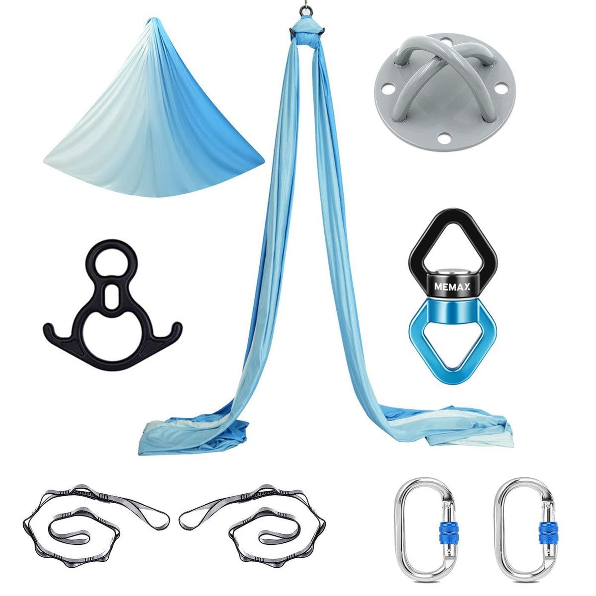 Aerial Silks with Full Set Hardware