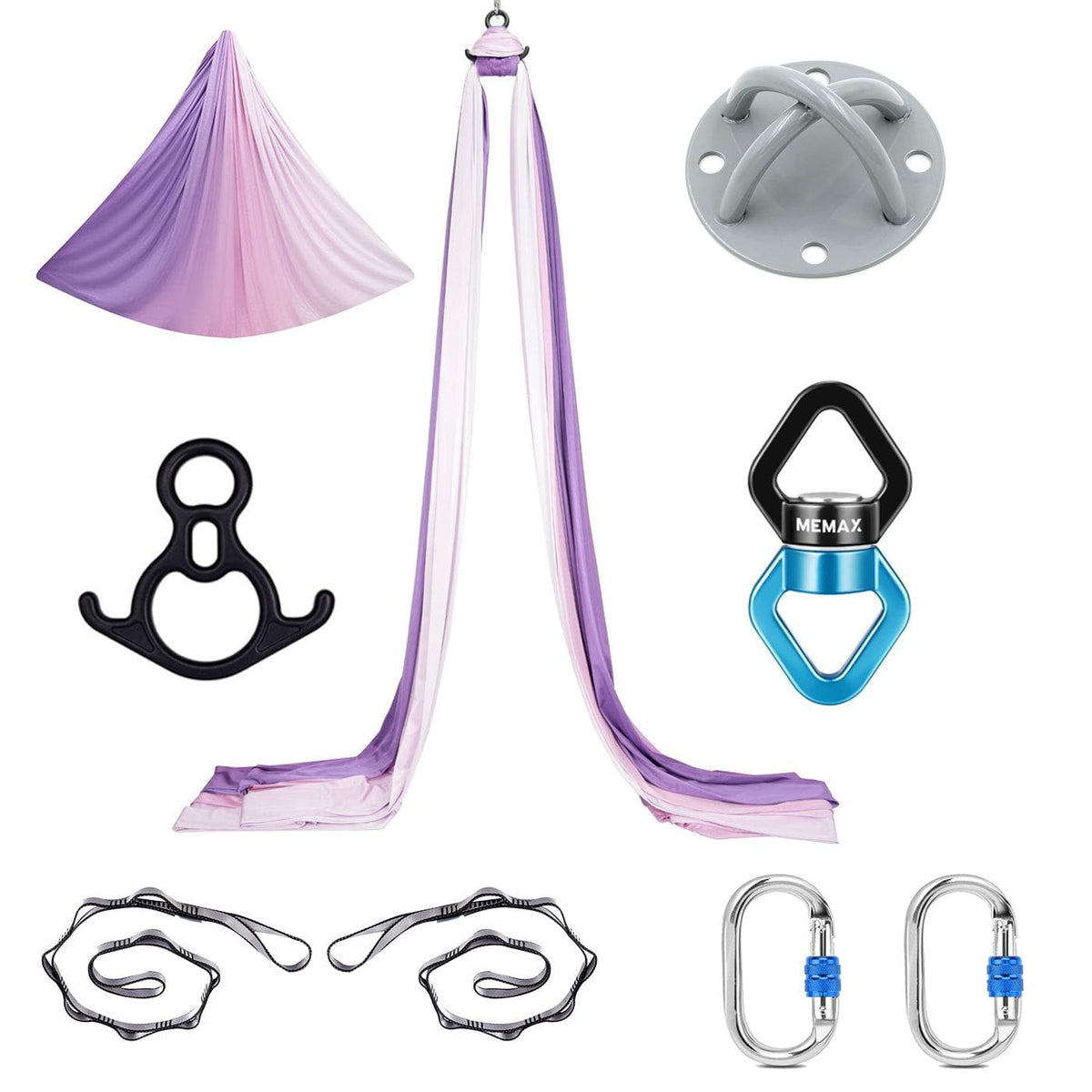 Aerial Silks with Full Set Hardware