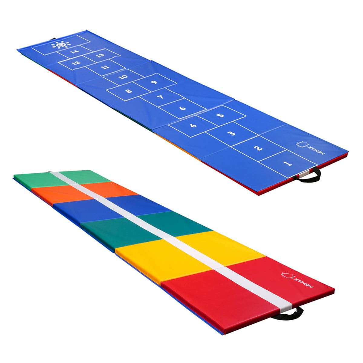 Double-Sided Hopscotch and Beam Mat