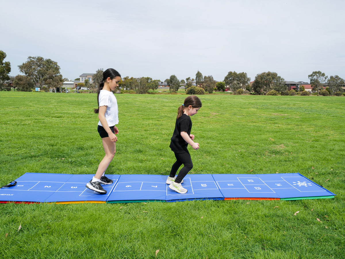 Double-Sided Hopscotch and Beam Mat