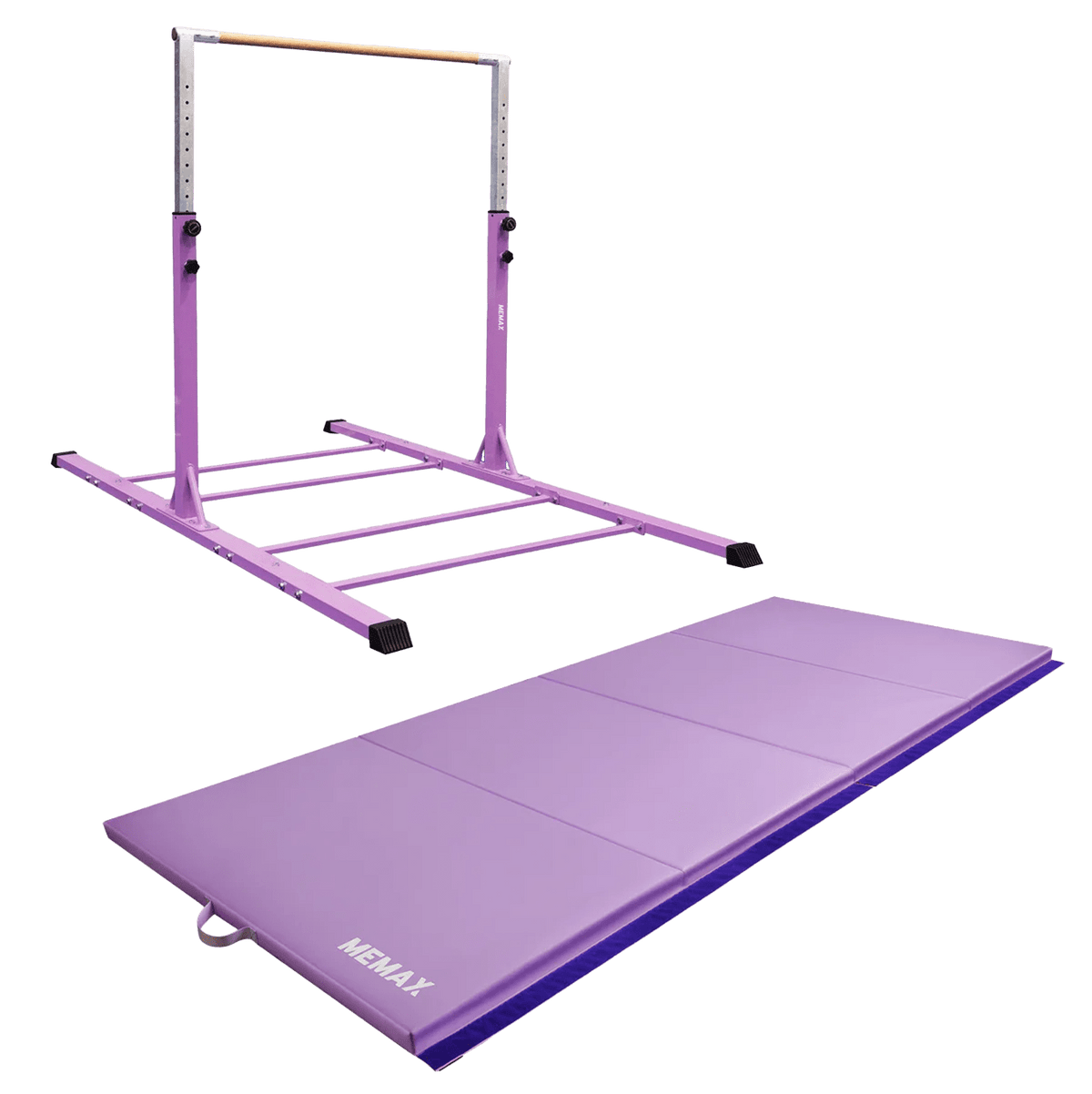 MEMAX Advanced Gymnastics Bar &amp; Mat Set – Purple