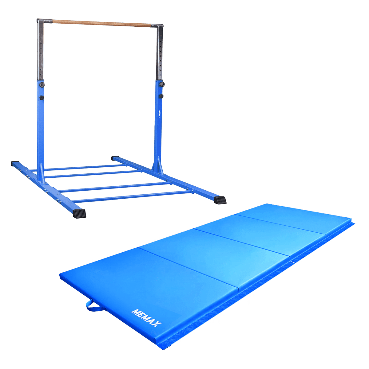 MEMAX Advanced Gymnastics Bar &amp; Mat Set – Blue