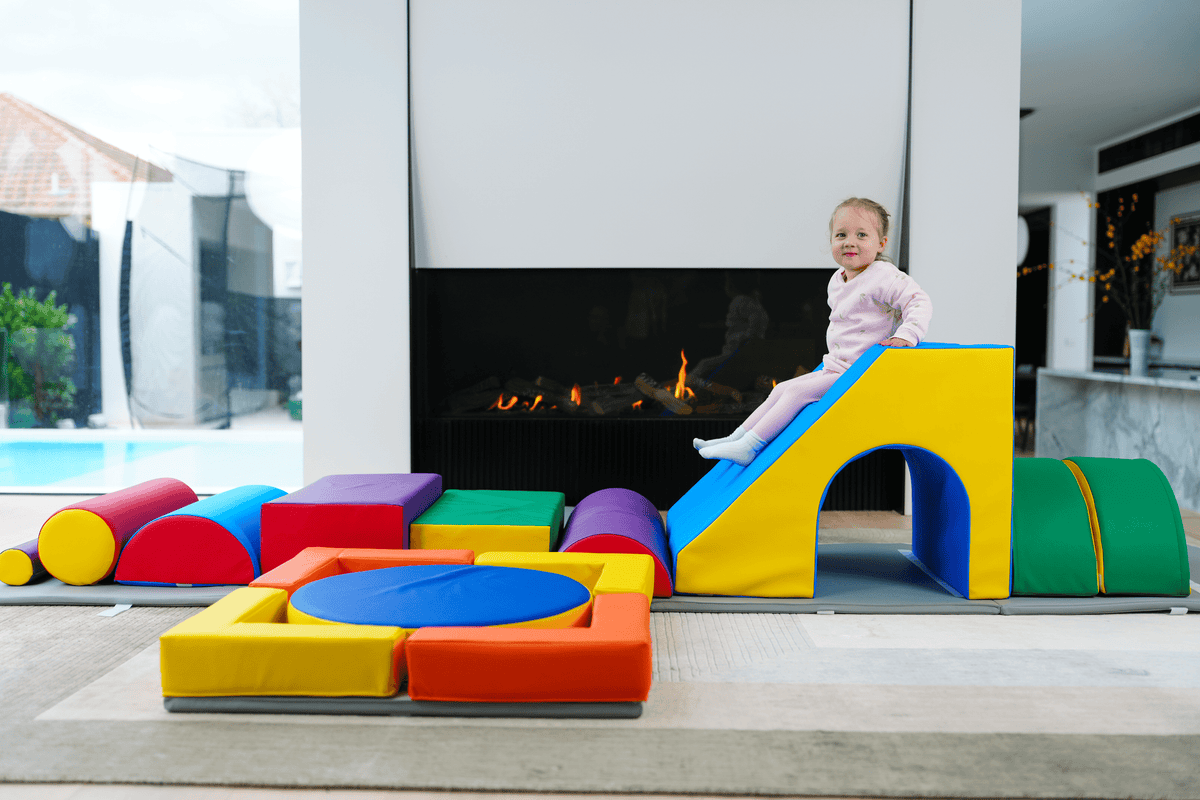 MEMAX Baby Playroom Large Play Set with Easy Storage Cube - 16 Piece