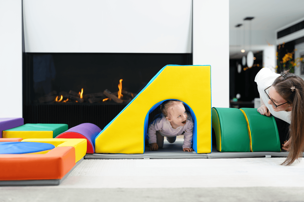 MEMAX Baby Playroom Large Play Set with Easy Storage Cube - 16 Piece