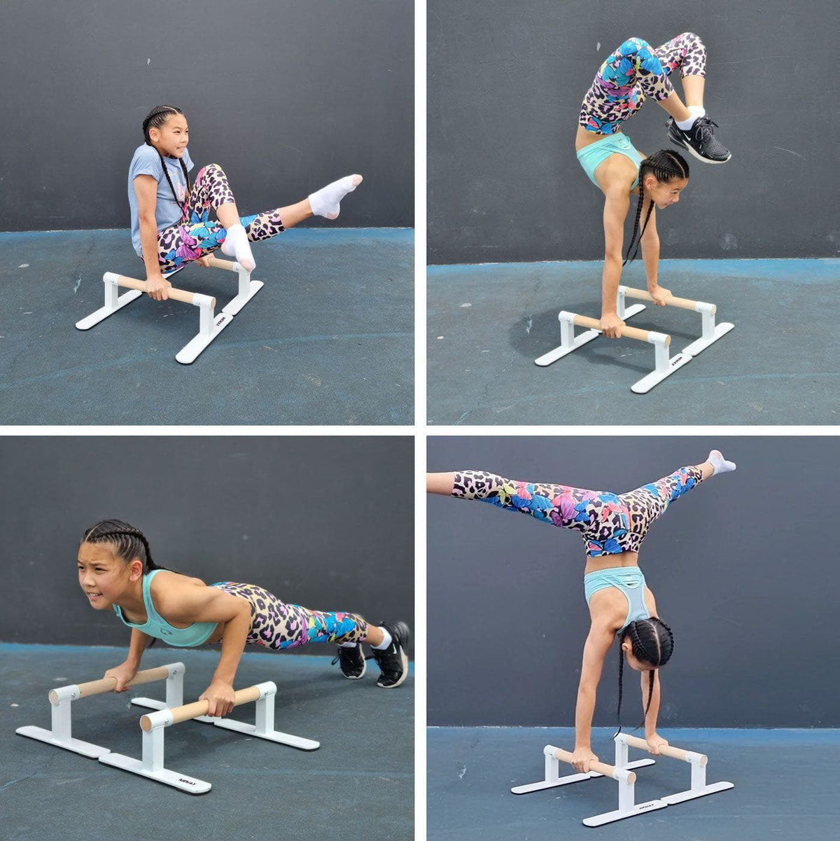 MEMAX Parallette Bars Push-up Stand Gymnastic Handstand Bars