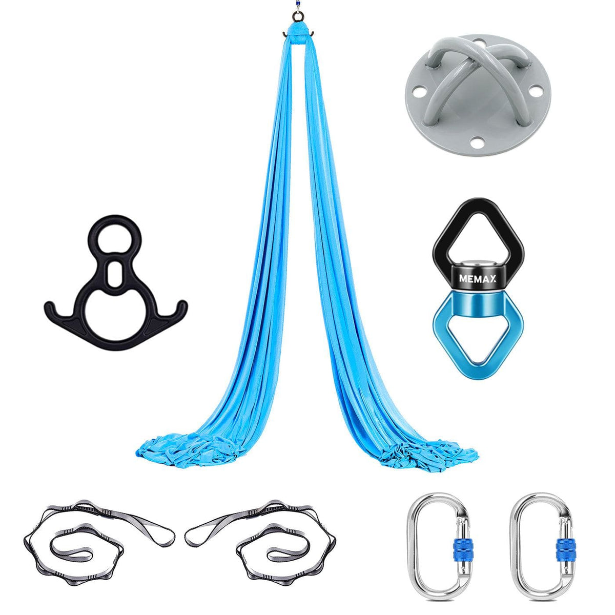 Aerial Silks with Full Set Hardware