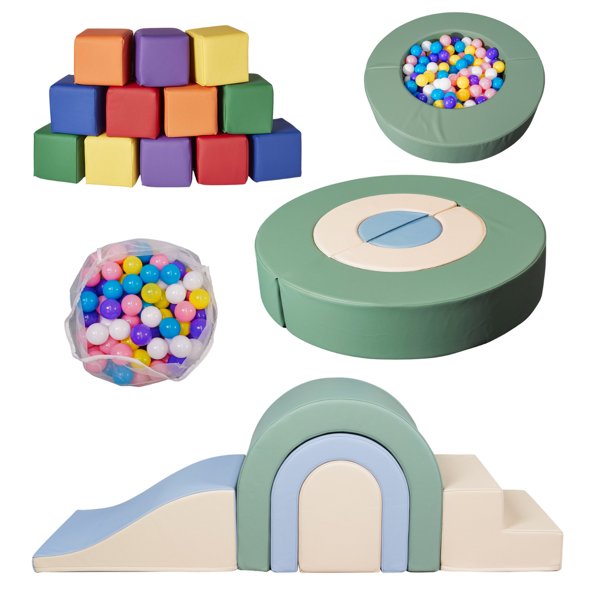 Sensory Baby Soft Play Bundle - 22 Pieces