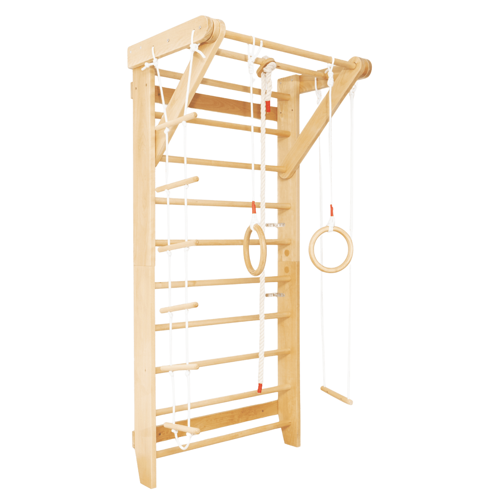 Wooden Swedish Ladder Wall Stall Bar Set