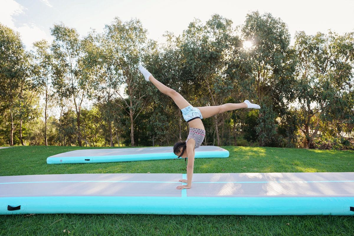 5 Piece Ultimate Gymnastics Air Mat Combo with Electric Air Pump